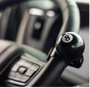 8 Ball Steering Wheel Spinner Knob - Picture 1 of 6