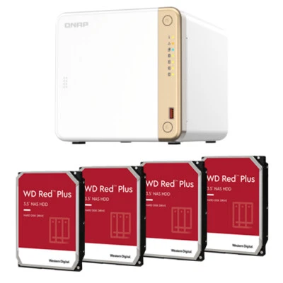 QNAP TS-462-4G 4-Bay NAS | 16/32/40TB Storage Options HDD 3.5" Desktop Enclosure - Image 1 of 4