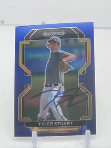 2022 Prizm Draft Picks Blue #PDP179 Tyler Stuart Washington Nationals SIGNED - Picture 1 of 2