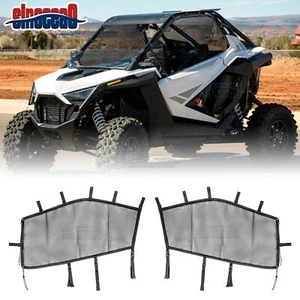 For Polaris RZR PRO XP 2 Seat UTV Soft One Pair Side Window Nets 2020-2024 - Picture 1 of 12