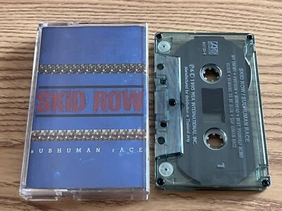 Skid Row Subhuman Race Cassette Tape (1st Thailand 1995) Heavy Glam Metal 90s - Image 1 of 3