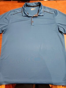 Nike Golf MENS Tour Performance Dri-Fit Solid Blue XL polo Wicking EUC. VB2 - Picture 1 of 9