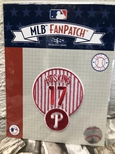 Authentic MLB FanPatch Philadelphia Phillies RHYS HOSKINS #17 Jersey Patch NEW - Picture 1 of 5