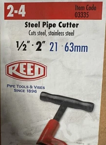 REED 1/8" - 2" STEEL PIPE CUTTER, 03305 - Picture 1 of 2