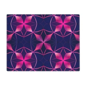 Placemat Navy Blue Bright Pink Purple Cotton Table Setting Host Gift Decor - Picture 1 of 4