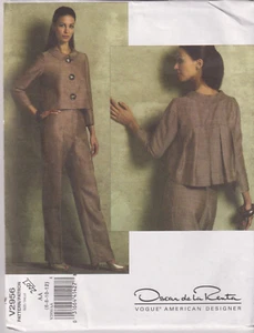 2956 VOGUE Oscar de la Renta - CHAQUETA Y PANTALÓN - Talla 6/8/10/12 B 30.5-34" - Imagen 1 de 2