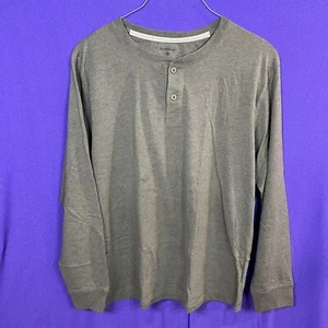 RUFF HEWN Well Worn Mens Brown Large Henley Shirt SOFT! - Picture 1 of 3