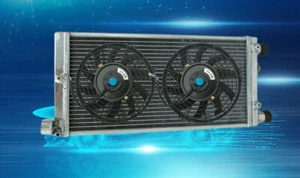 Aluminum radiator+FAN FOR Fiat CINQUECENTO 170 1.1 SPORTING/900 1994-1998 95 94 - Imagen 1 de 5