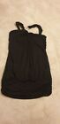 NWOT River Island Black Party short Dress/longtop With Diamonte Detail UK Size14