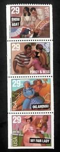 1993 Broadway Musicals 29 Cent 29c Stamp Booklet of 4 Scott# 2767-2770 - Picture 1 of 5