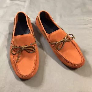 Mocassini Cole Haan slip on uomo 11 M arancione pelle nabuk autista collaborazione - Foto 1 di 11