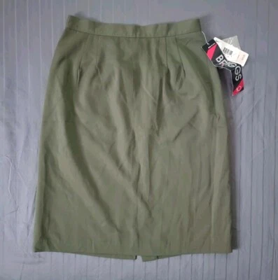 Новый с Ярлыками Briggs карандаш юбка женщин размер 10 зеленый полностью с подкладкой винтажный США - Изображение 1 из 4