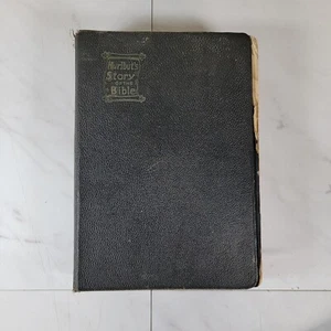 Hurlbut's Story of the Bible Illustrated Antique 1904 Softcover Binding Broken - Foto 1 di 11