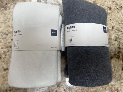 Pack de dos mallas Gap GapKids niñas gris y blanco, XL/XXL XL/XXL nuevas   Foto 1 de 3