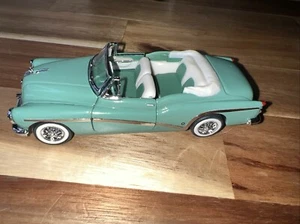 Franklin Mint 1953 Buick Skylark Convertible 4”’Die Cast Green W/ Box 1987 Car - Picture 1 of 19