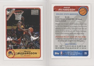 2003-04 Bazooka Mini Jason Richardson (Blue Jersey) #23.2