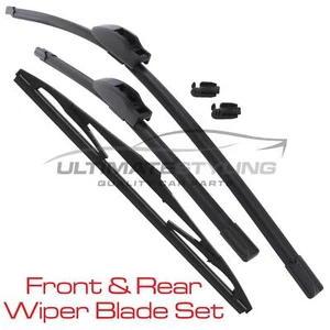 Front & Rear Windscreen Wiper Blades Set Vauxhall Antara 2007-2016 24" 16" 12" - Picture 1 of 5