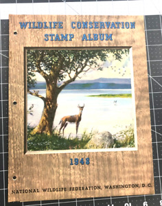1948 NWF Wildlife Poster Stamp Album National Wildlife Federation COMPLETE
