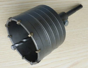 SDS 82mm Core Drill with Arbor & Pilot Bit Concrete Brick Block Backbox Sinker - Picture 1 of 4