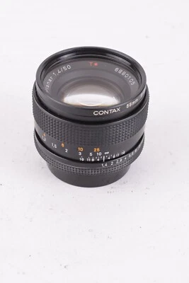 Contax Planar Zeiss 50mm f/1.4 Prime Film Camera Lens #T-80105 - Image 1 of 4