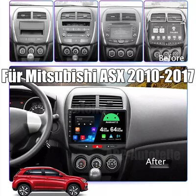 Für Mitsubishi ASX 2010-2017 Autoradio Navi GPS Android 13 Car Play SWC 4GB+64GB