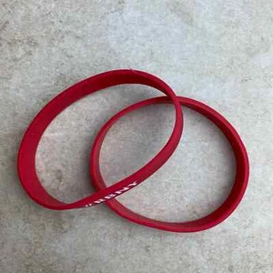 2 Pieces New York Red Bulls RBNY MLS Soccer Football Red White Silicone Bracelet - Picture 1 of 11