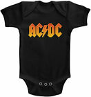 Offizieller AC/DC Farblogo schwarz Babygrow Body ACDC Strampler Anzug