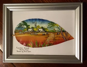 AUSTRALIAN GUMTREE LEAF PAINTING BY CORRIE HULET - Bild 1 von 4