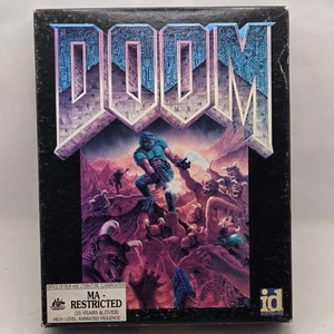 DOOM 1993 PC Registered 1.666 Big Box 4 Disc- Complete - Manaccom AUSTRALIA - Picture 1 of 24