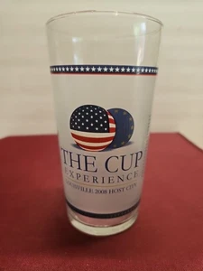 2008 Ryder Cup Matches Souvenir Glass Louisville KY Excellent Condition  - Picture 1 of 11