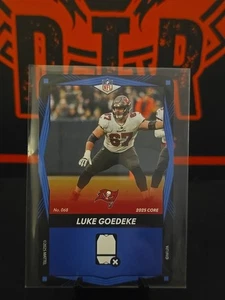 2025 Uno Elite #068 Luke Goedeke Blue Base- Tampa Bay Buccaneers  - Picture 1 of 2