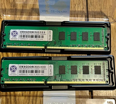 XUM 8GB (2 x 4GB) 2Rx8 DDR3 PC3-10600U-1333MHz RAM Desktop Computer Memory - Image 1 of 4