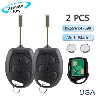 2 For 2010 2011 2012 13 Ford Transit Connect Remote Control Key Fob KR55WK47899 - Image 1 of 4