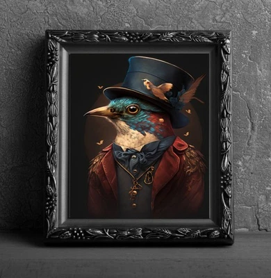 Hermoso pájaro exótico 8 x 10 fotografía foto arte impresión colgante de pared Foto 1 de 4