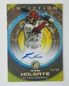 2022 Bowman Inception Ryan Holgate PA-RH /50 Prospect Gold Autographs -STL - Picture 1 of 2