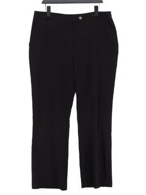 M&Co Women's Suit Trousers UK 16 Black Polyester - Image 1 of 4