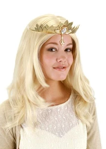 Oz Il Grande Costume Di Glinda Con Corona Adulto Taglia Unica - Foto 1 di 1