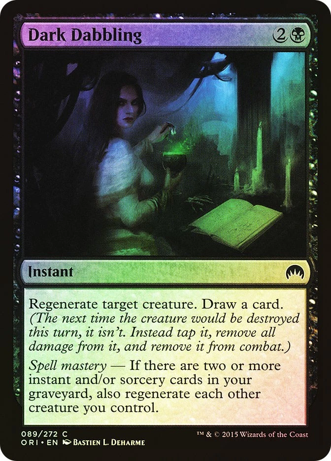 MTG FOIL Dark Dabbling  - Magic Origins #089 - Image 1 of 1