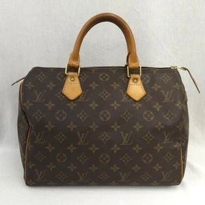 Bolso de Mano Louis Vuitton Speedy 30 M41108 Monograma Marrón Usado con Cadena - Imagen 1 de 14