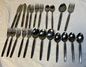 Lot of Vintage Korea Northland Stainless Silverware 23 Pieces Flatware - Picture 1 of 7