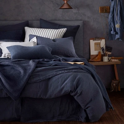 Soft Pure Linen Duvet Cover Set – Breathable All Season Bedding for Comfortable - Image 1 of 4