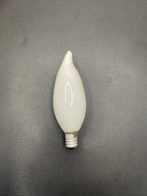 10-Pack E12 Flame Tip Bulbs, 40w Equivalent, Milky White, warm white 2700k - Image 1 of 2
