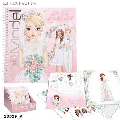 TOPMODEL BY DEPESCHE Stickerbuch Mädchen TOPModel Dress Me Up Stickerbuch Wedding Depesche 13529