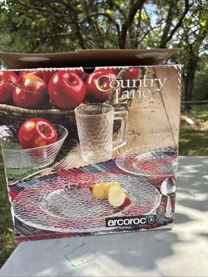 Arcoroc Country Lane Glass 16 Piece Dinnerware Set - Image 1 of 4