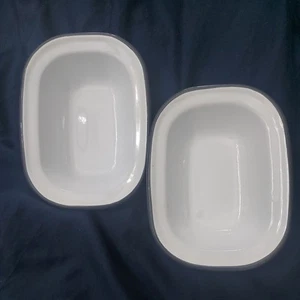 Falcon Enamel 16cm Oblong Pie Dishes Pair - Picture 1 of 3