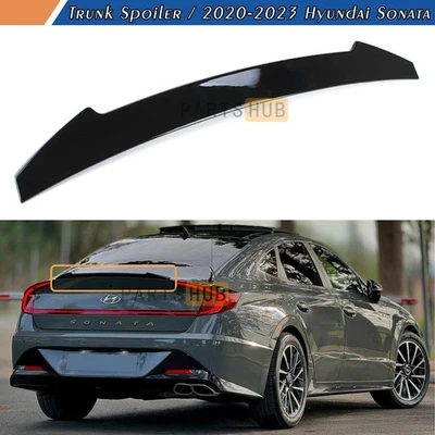 Alerón trasero negro brillante estilo V para Hyundai Sonata DN8 2020-2023 Foto 1 de 4