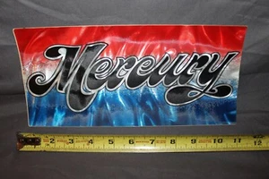 Chroma Graphics Vintage 70s 80s Auto License Plate Decal Ford Mercury - Picture 1 of 2