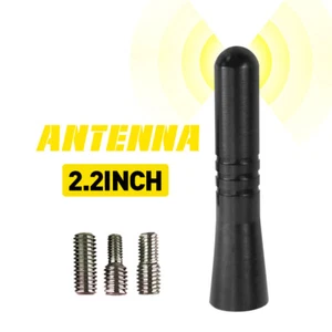 1/2Packs Universal 2.2IN Antenna Short Aerial Stubby Bee Sting Black W/ 3 Screws - Picture 1 of 11
