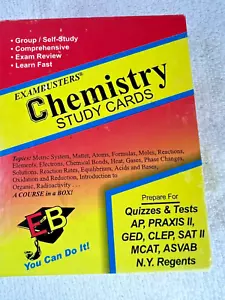 EXAMBUSTERS CHEMISTRY STUDY CARDS Ace Academics - Picture 1 of 10
