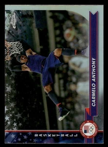 2024 Topps Chrome US OLYMPIC CARMELO ANTHONY REFRACTOR #151 - Picture 1 of 2